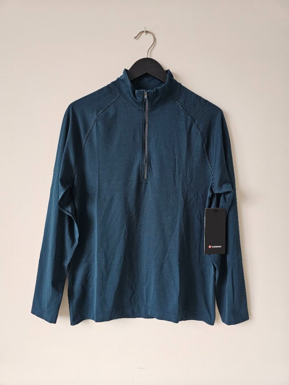NWT LULULEMON INCB/INCB Indochine Blue Metal Vent Tech Half Zip Top Men's Medium
